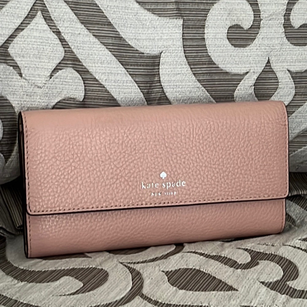 Kate spade pink leather wallet